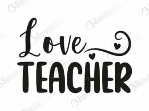 Love Teacher Svg