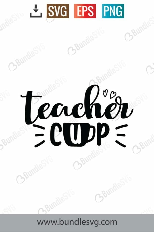 Teacher Cup Svg