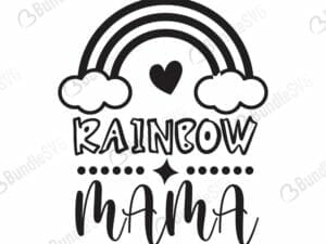 Rainbow Mama Svg