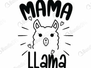 Mama Llama Svg