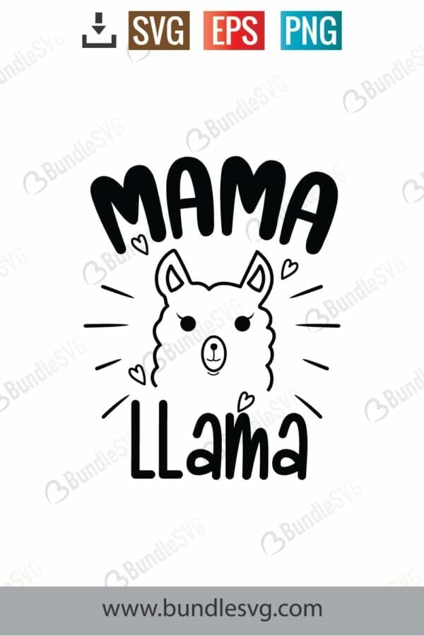 Mama Llama Svg