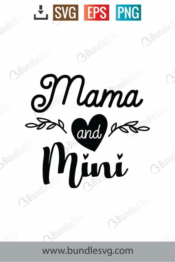 Mama And Mini Svg Free