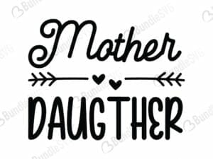 Mother Daughter Svg