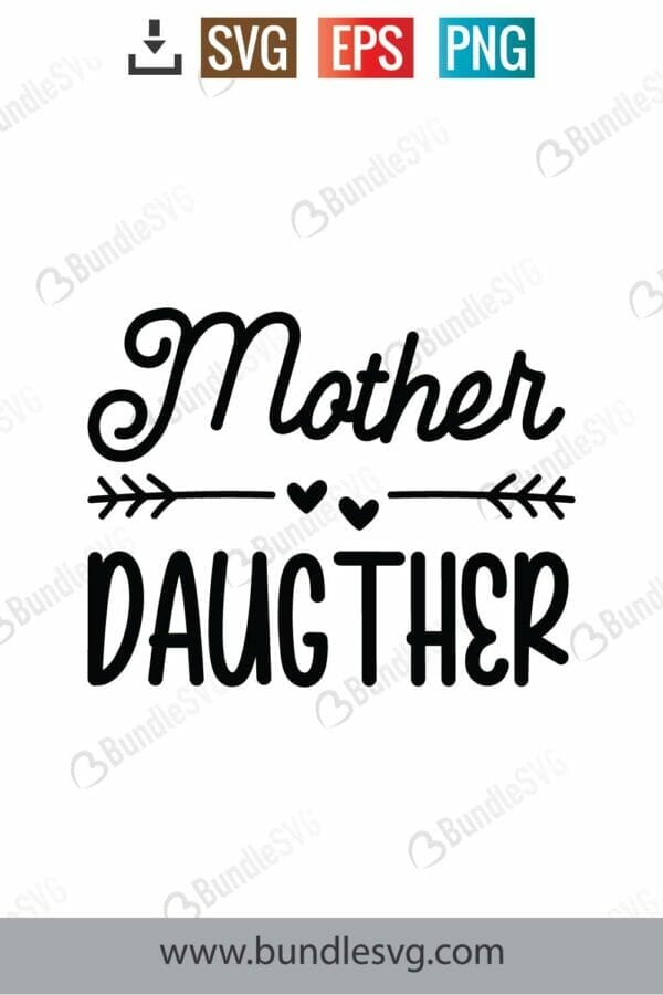 Mother Daughter Svg