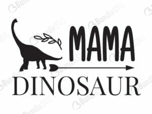 Mama Dinosaur Svg