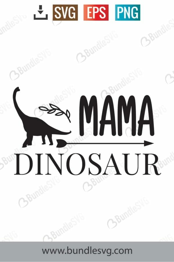 Mama Dinosaur Svg
