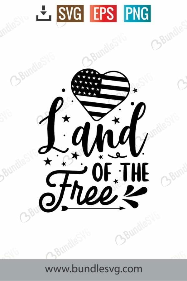 Land Of The Free Svg