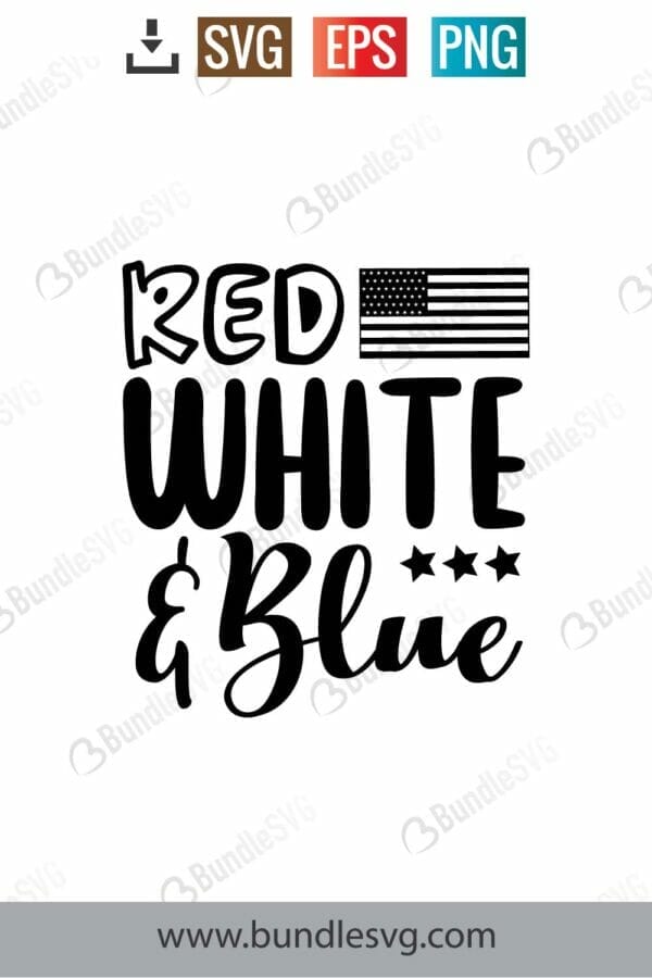 Red, White, And Blue Svg