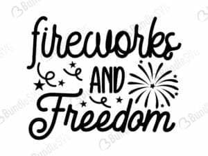 Fireworks And Freedom Svg