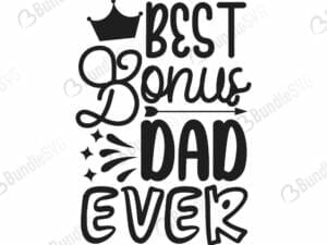 Best Bonus Dad Ever Svg