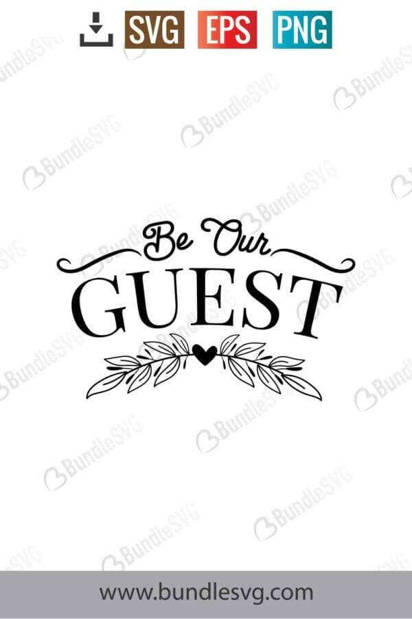 Be Our Guest Svg