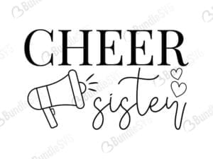 Cheer Sister Svg