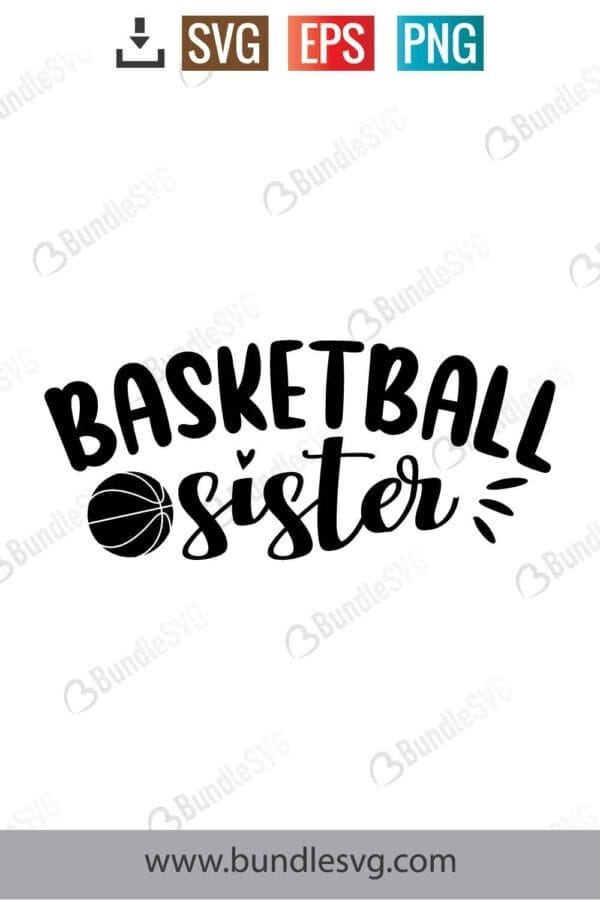 Basketball Sister Svg
