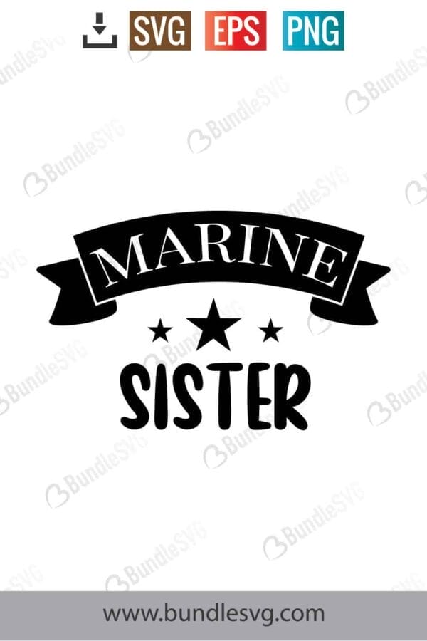 Marine Sister Svg