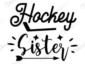 Hockey Sister Svg