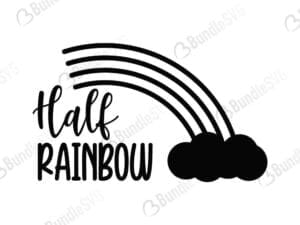 Half Rainbow Svg