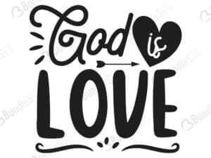 God Is Love Svg