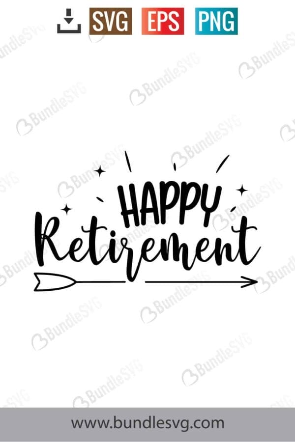 Happy Retirement Svg