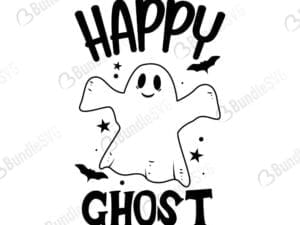 Happy Ghost Svg