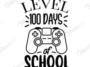 Level 100 Days Of School Svg