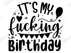It's My Fucking Birthday Svg