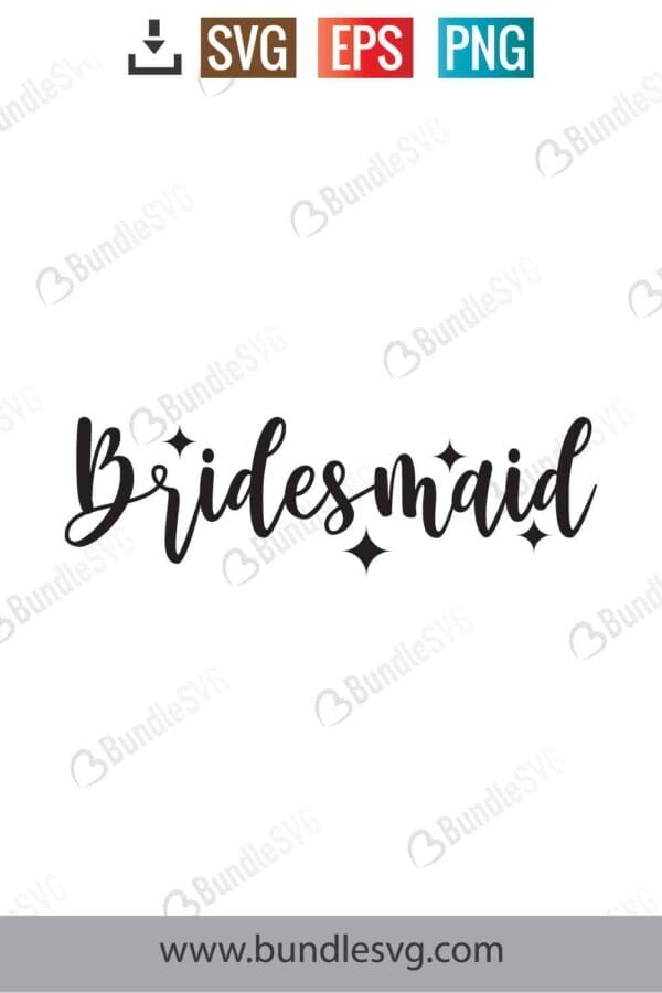 Bridesmaid Svg