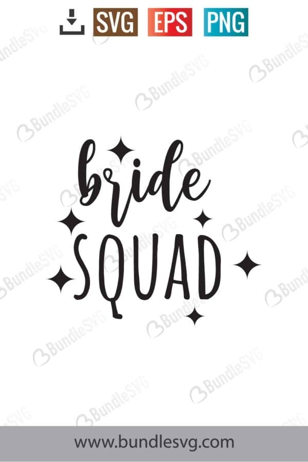 Bride Squad Svg