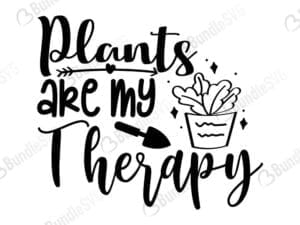 Plants Are My Therapy Svg