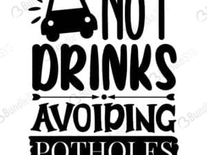 Not Drunk Avoiding Potholes Svg