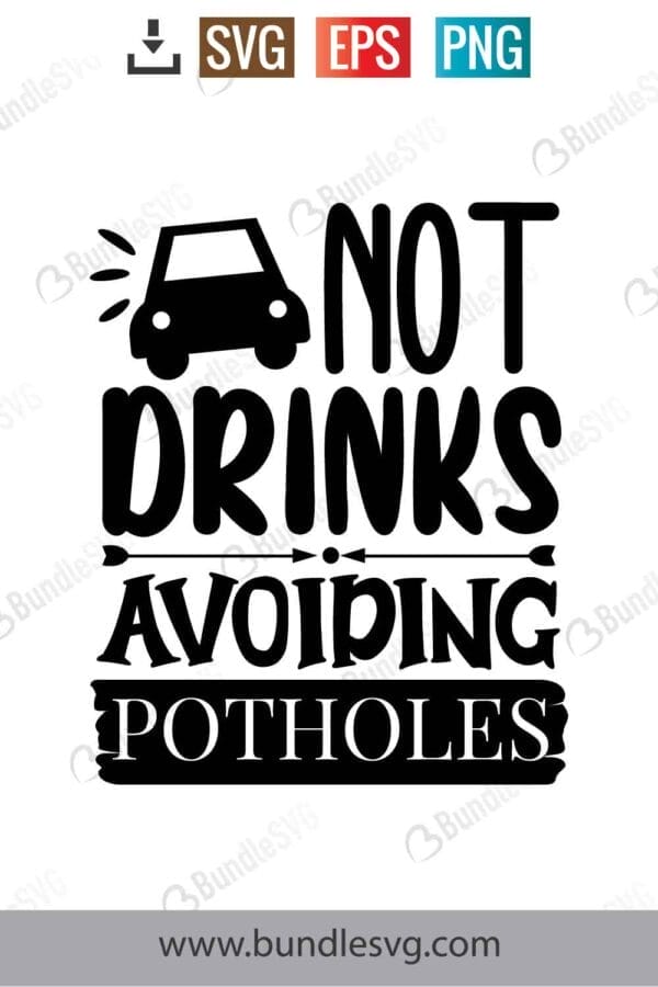 Not Drunk Avoiding Potholes Svg