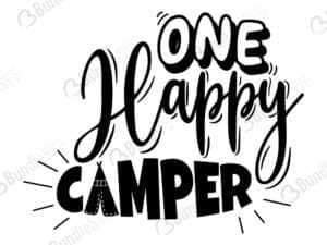 One Happy Camper Svg