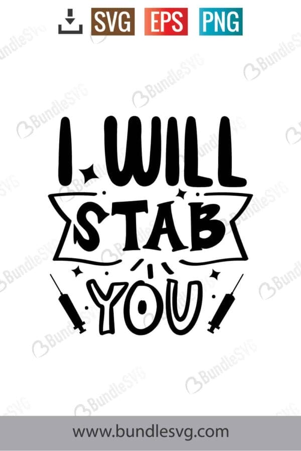 I Will Stab You Svg