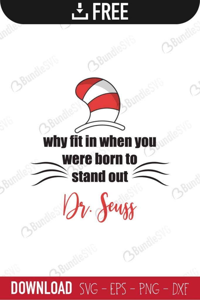 Free Dr Seuss SVG Cut Files Free Download | BundleSVG.com