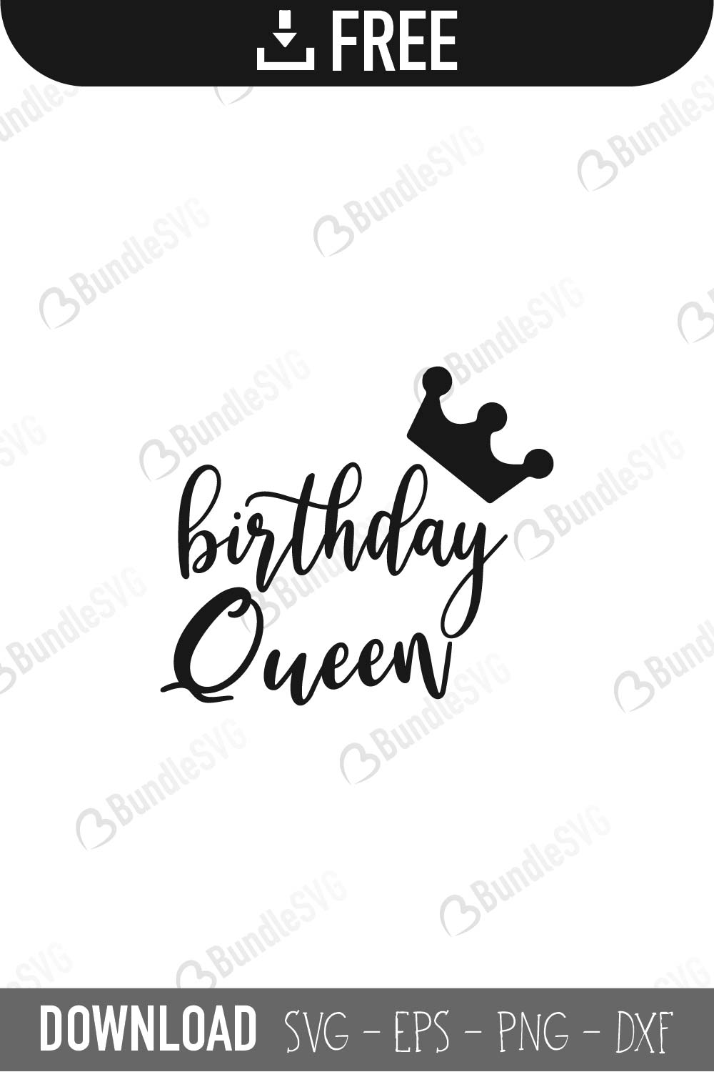 Birthday Queen SVG Files