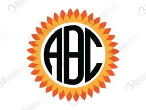 Circle Monogram SVG Files