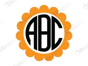 Circle Monogram SVG Files