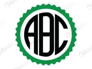 Circle Monogram SVG Files