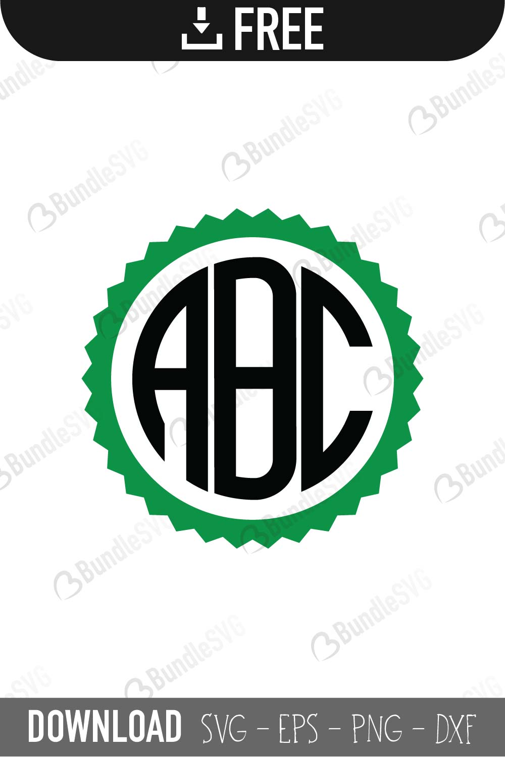 Circle Monogram SVG Files