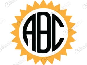 Circle Monogram SVG Files