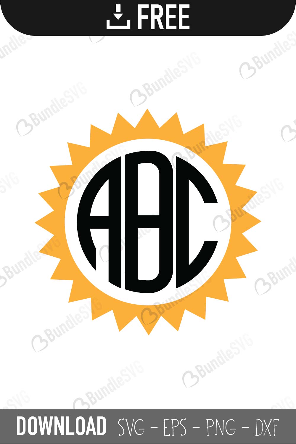 Circle Monogram SVG Files