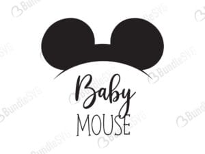 Baby Mouse SVG Cut Files
