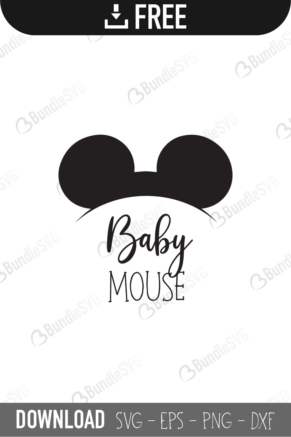 Baby Mouse SVG Cut Files