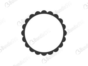 Monogram Frame SVG Cut Files