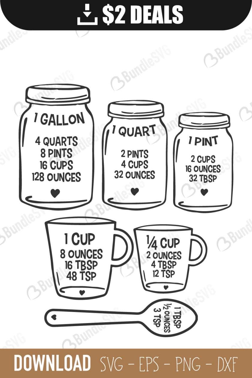 Conversion Chart SVG Cut Files Download | BundleSVG