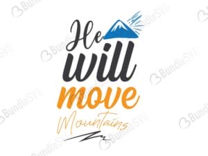 He Will Move Mountains SVG