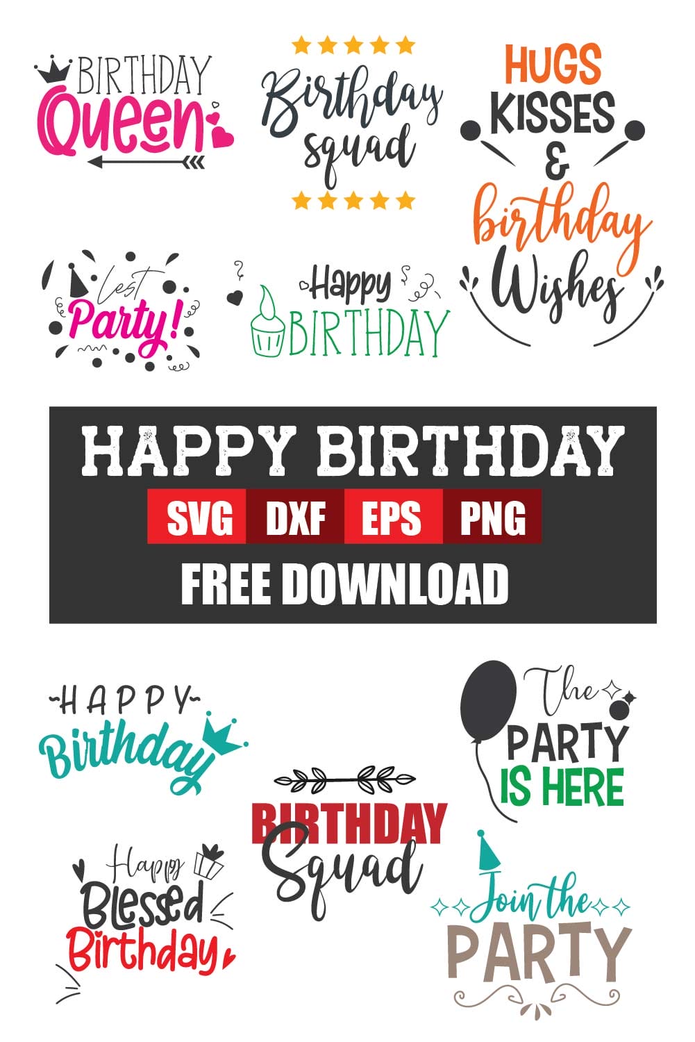 birthday, cut files, dxf, girl, happy, happy birthday, happy birthday cricut, happy birthday design, happy birthday download, happy birthday free, happy birthday free svg, happy birthday svg, silhouette, svg, svg happy birthday cut files free, vector