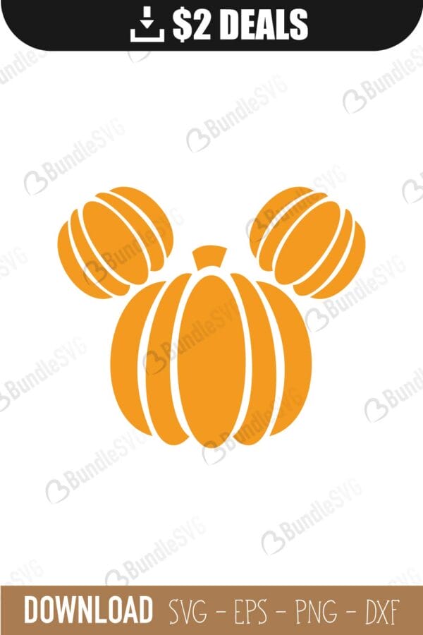 Cricut File, Cutting File, Iron on transfer file, Mickey Face Halloween SVG, Mickey Pumpkin SVG File, Silhouette Cut File, svg file