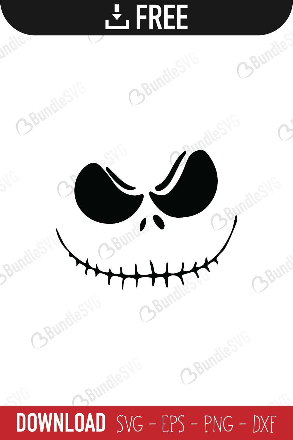 Jack Skellington Nightmare Before Christmas Svg Cut Files Free Download 