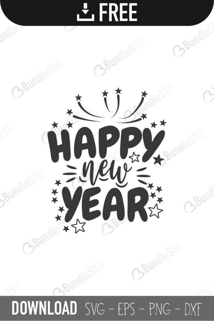 Happy New Year 2021 SVG Cut Files Free Download | BundleSVG