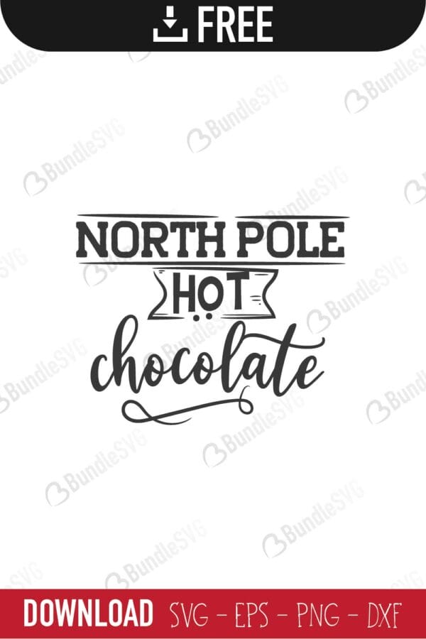 christmas, christmas stamp, north, pole, hot, chocolate, north pole hot chocolate free, north pole hot chocolate svg free, north pole hot chocolate svg cut files free, download, cut file,